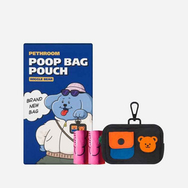 Pethroom Poop bag pouch กระเป๋าเก็บมูลสัตว์เลี้ยงแบบพกพา Wiggle Bear - Pethroom, บ้านและสวน