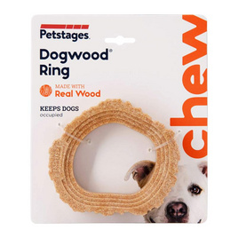 Petstages Dogwood Ring กิ่งไม้ทรงกลม สำหรับสุนัขแทะเล่น ทำจากไม้จริง ช่วยขัดฟัน แทะได้ทุกมุม - Petstages, สัตว์เลี้ยง