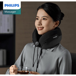 Philips Neck Massage Pillow หมอนนวดคอไฟฟ้า รุ่น PPM3306 สี Black - Philips, เครื่องมือนวดไม่ใช้ไฟฟ้า