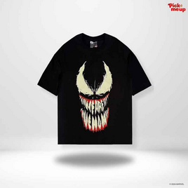 PickMeUp เสื้อยืดพิมพ์ลาย WE ARE VENOM เรืองแสงในที่มืด สีดำ - Pick Me Up, แฟชั่นเด็ก