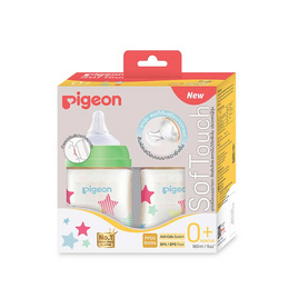 Pieon ชุดขวดนม PPSU ลายสตาร์ 5 ออนซ์ แพ็ก 2 - Pigeon, Pigeon