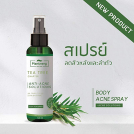 Plantnery สเปรย์ลดสิวสำหรับผิวกาย Tea Tree Body Acne Spray 120มล. - Plantnery, ผลิตภัณฑ์ดูแลผิวกาย และ เส้นผม