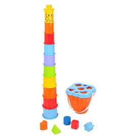 Playgotoys ของเล่นเสริมพัฒนาการ แสต็คยีราฟ (PG-2388L) - PlaygoPlayground, ของเล่นเพื่องานอดิเรก