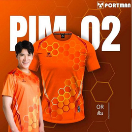 Portman เสื้อกีฬาแขนสั้น รุ่น PIM 02 สีส้ม - portman, เสื้อผ้าและเครื่องประดับ