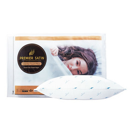 Prem หมอนหนุนสูญญากาศ Essential Touch ขนาด 19" x 29" สีขาว - Satin, ห้องนอนและเครื่องนอน