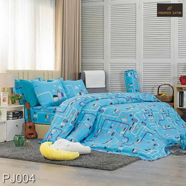 Premier Satin ชุดผ้าปู+นวม6ฟุต6ชิ้น PJ004 - Premier Satin, เครื่องนอน