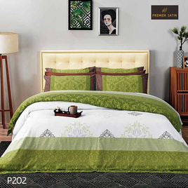 Premier Satin ผ้าปูที่นอน ลาย P202 - Satin, ชุดผ้าปูที่นอน