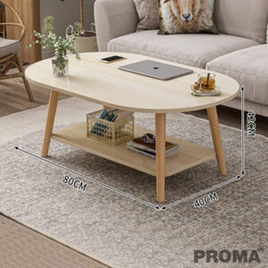 Proma โต๊ะกาแฟ โต๊ะกลางโซฟา ขนาดเล็ก สไตล์มินิมอล Proma-CTB-57 40x80cm. - Proma, บ้านและสวน