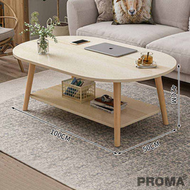 Proma โต๊ะกาแฟ โต๊ะกลางโซฟา ขนาดเล็ก สไตล์มินิมอล Proma-CTB-57 50x100cm. - Proma, บ้านและสวน