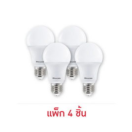 RACER หลอดไฟ LED 12.5 วัตต์ แพ็ก4 แสงขาว - Racer, โคมไฟและหลอดไฟ