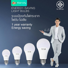 RANDY หลอด LED Bulb 15 วัตต์ (แสงขาว) 3แถม1 - RANDY, โคมไฟและหลอดไฟ