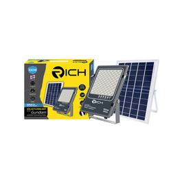 RICH สปอร์ตไลท์โซล่าเซลล์กันดั้ม 100w6500K - RICH, ไฟสปอทไลท์ภายนอก