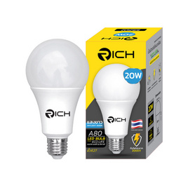 RICH หลอดบัล์บ อีโค่ไลฟ์ 20w 6500K - RICH, 7Online