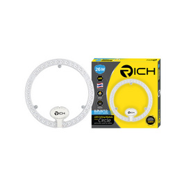 RICH ชุดกึ่งดวงโคม เซอร์เคิล 26w 6500K - RICH, หลอดไฟ