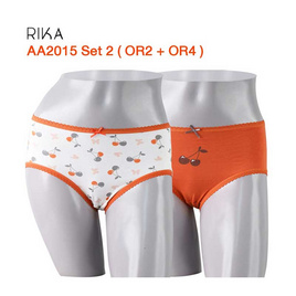 RIKA กางเกงใน (2 ตัว) ชุดชั้นในวัยรุ่น รุ่น AA2015 ลายพิมพ์ - RIKA, เสื้อผ้าผู้หญิง