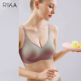 RIKA Seamless Bra ฟองยางพารา 3D ไม่มีโครง แบบตะขอหลัง AA1012 - RIKA, ชุดชั้นใน