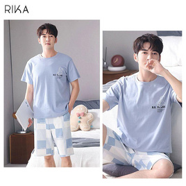 RIKA ชุดนอน(เสื้อ+กางเกง) ผ้า cotton รุ่น AA7011 - RIKA, RIKA