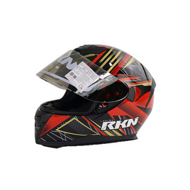 RKN หมวกกันน็อคเต็มใบปิดคาง รุ่น MAXIMIZE สีแดง - RKN, รถยนต์และจักรยานยนต์