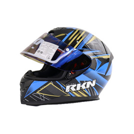 RKN หมวกกันน็อคเต็มใบปิดคาง รุ่น MAXIMIZE สีน้ำเงิน - RKN, รถยนต์และจักรยานยนต์