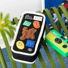 ROPAMODA กระเป๋าใส่เครื่องเขียนพุดเดิ้ล Brunch Brother Poodle Open Pencase - ROPAMODA, หนังสือ เครื่องเขียน