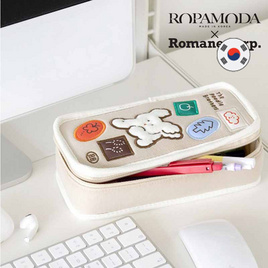 ROPAMODA กระเป๋าใส่เครื่องเขียนพุดเดิ้ล Brunch Brother Poodle Open Pencase - ROPAMODA, เครื่องเขียน/เครื่องใช้สำนักงาน