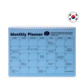 ROPAMODA สมุด PP Monthly Planner - Blue - ROPAMODA, เครื่องเขียน/เครื่องใช้สำนักงาน