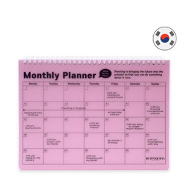 ROPAMODA สมุด PP Monthly Planner - Pink - ROPAMODA, เครื่องเขียน/เครื่องใช้สำนักงาน