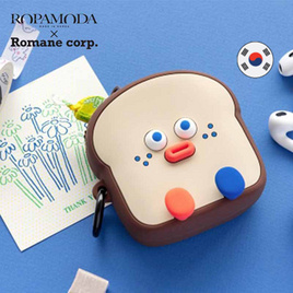 ROPAMODA กระเป๋าซิลิโคน Romane Toast Mini Silicone Pouch - ROPAMODA, หนังสือ เครื่องเขียน