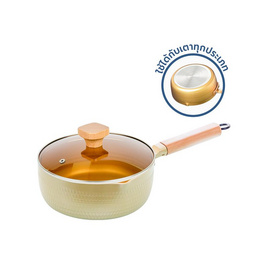 RRS หม้อด้ามพร้อมฝา ขนาด 18 ซม. Japanese-Style Snow Golden pan - RRS, ห้องครัวและอุปกรณ์