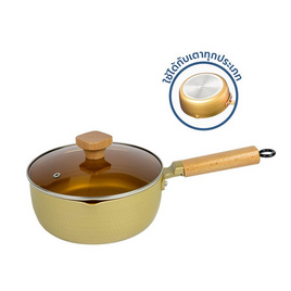 RRS หม้อด้ามพร้อมฝา ขนาด 20 ซม. Japanese-Style Snow Golden pan - RRS, ห้องครัวและอุปกรณ์