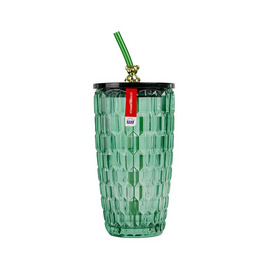 RRS แก้วคริสตัล พร้อมฝา+หลอด 510 ml. Luxury Design - RRS, อุปกรณ์บนโต๊ะอาหาร