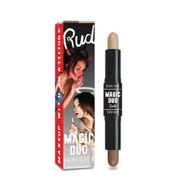 RUDE ไฮไลท์และคอนทัวร์ Magic Duo Highlight & Contour 4.5 กรัม - RUDE, ผิวหน้า