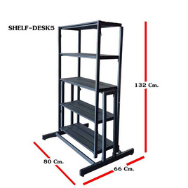 R-Simple ชั้นวางของอเนกประสงค์ Shelf Desk5 สีดำ - R-Simple, บ้านและสวน