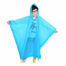 Rain Coat ชุดกันฝนเด็ก สีพื้น ฟ้า - Rain coats, เสื้อผ้าเด็กและเครื่องประดับ