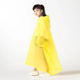 Rain Coat ชุดกันฝนเด็กแบบคลุม มีกระดุมข้าง  สีเหลือง - Rain coats, เสื้อผ้าเด็กและเครื่องประดับ