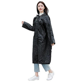 Rain coats ลายคริสตัล ชุดกันฝน เสื้อคลุมกันฝน Free Size - Rain coats, 7Online