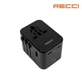 Recci หัวแปลงปลั๊กไฟ Universal PD 25W Retractable - Recci, ปลั๊กไฟมาตราฐาน