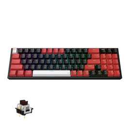 Redragon คีย์บอร์ดเกมไร้สาย K628 Pollux RGB Pro Brown Switch (EN/TH) - Redragon, คีย์บอร์ด Gaming