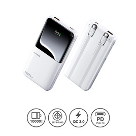 Remax Power Bank 10000 mAh รุ่น RPP-679 - Remax, แบตเตอรี่สำรองพร้อมสายชาร์จ