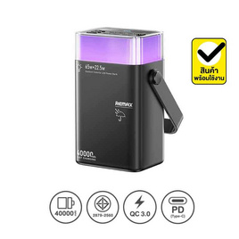 Remax Power Bank 40000 mAh รุ่น RPP-596(65W) - Remax, แบตเตอรี่สำรอง
