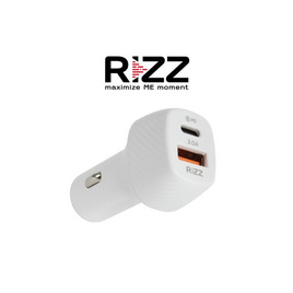 Rizz ที่ชาร์จในรถยนต์ 2 ช่อง PD-USB  รุ่น RA-305G - Rizz