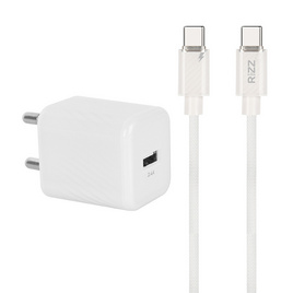 Rizz Charger set Type C to C รุ่น RWC-338H White - Rizz, สินค้าใหม่
