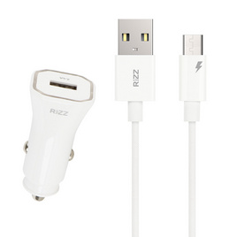Rizz Micro Car Charger Set 2.4A รุ่น RAM-218G - Rizz, สินค้าใหม่