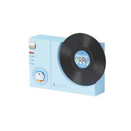 Rock ลำโพงบลูทูธ Doraemon Vintage Record Player Style Speaker - Rock, เครื่องเสียงและลำโพง
