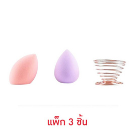 Ruby Face ฟองน้ำแต่งหน้า+แท่นวาง Beauty Blender and Stand คละสี (3 ชิ้น) - Ruby Face, 7Online