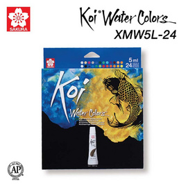 SAKURA ชุดสีน้ำ Koi 24 สี XMW5L-24 - Sakura Products, เครื่องเขียน/เครื่องใช้สำนักงาน