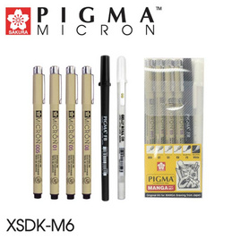 SAKURA ปากกาพิกม่า MANGA SET XSDK-M6 (แพ็ก 6 ด้าม) - Sakura Products, อุปกรณ์วาดรูประบายสี