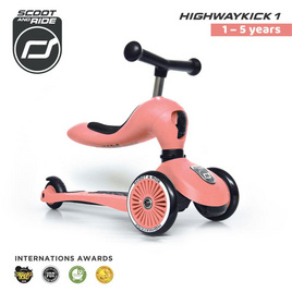 SCOOT & RIDE HIGHWAY KICK 1 LIFESTYLE สกู๊ตเตอร์เด็ก สี Peach - SCOOT & RIDE, สินค้าใหม่แฟชั่น