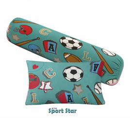 SC Home หมอนหนุน+หมอนข้าง Cozy Pair PL ลาย Sport Star - SC Home, หมอนหนุนและหมอนข้าง