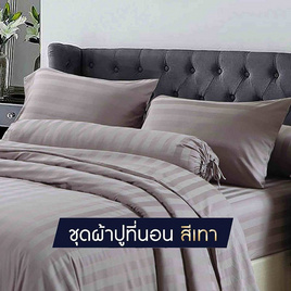 SOLOMON ชุดผ้าปูที่นอน สีเทา - SOLOMON, ห้องนอนและเครื่องนอน